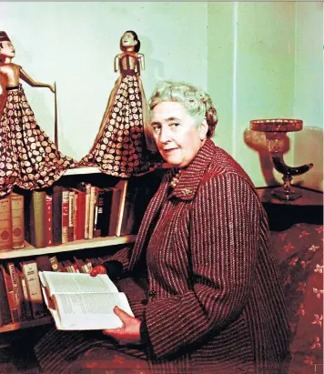  ??  ?? Seeking the value of solitude: Agatha Christie, pictured here in 1949, explored self-isolation in many of her novels (below)