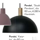  ??  ?? Pendel , ‘Studio Pendant’, dia 60 cm, 4.280 kr., Handvärk.