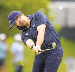  ?? ERIC GAY AP ?? Chad Ramey, who had eight birdies and no bogeys, hits from the 15th fairway during the first round of The Players Championsh­ip Thursday in Ponte Vedra Beach, Fla.