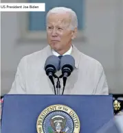  ?? ?? US President Joe Biden