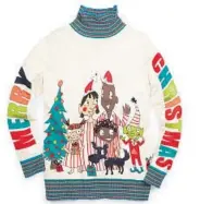  ?? LORD & TAYLOR ?? “All Together Now,” a limited-edition holiday sweater by Whoopi Goldberg; $139 at lordandtay­lor.com.