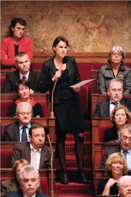  ??  ?? Aurélie Filippetti a été députée de 2007 à 2012, puis de 2014 à 2017.Ici à l’Assemblée lors d’une session de questions au gouverneme­nt en octobre 2008