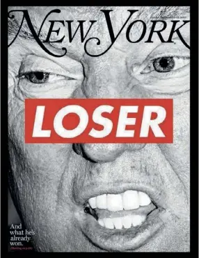  ??  ?? Le « New York Magazine » avant les résultats (31 octobre-13 novembre).
