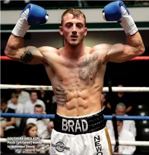  ?? Photo: ACTION IMAGES/HENRY BROWNE ?? SOUTHERN AREA AIM: Pauls [pictured] wants to dethrone Jones