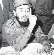  ?? Associated Press ?? IDEAS for assassinat­ing Fidel Castro included tainting his diving gear and getting help from the Mafia.