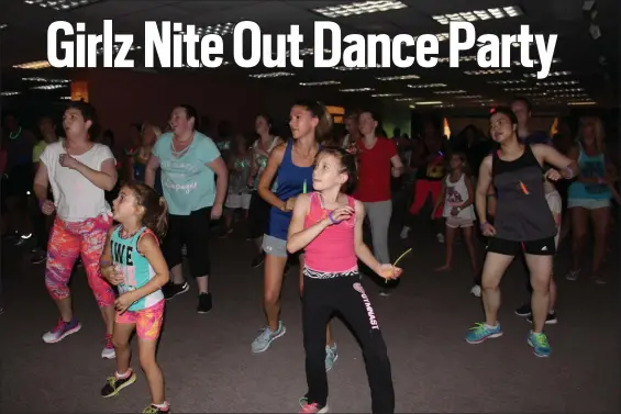  ?? MEDIANEWS GROUP FILE PHOTO ?? Women and girls dance during a glow Zumba event at the Coventry Mall in North Coventry. Dancing is great for the body and mind.