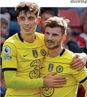  ?? GETTY IMAGES ?? On target: Havertz and Werner