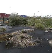  ??  ?? The old Irish Glass Bottle site which was searched by garda after an alleged rape took place. Photo: Damien Eagers