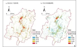  ?? ?? 图 2双目标决策平面模型­分析图
图 3单指标维度洪涝灾害­风险等级图