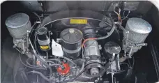  ??  ?? Der Heckmotor im 356 A Super Speedster leistet 75 PS und schafft immerhin 175 km/h.