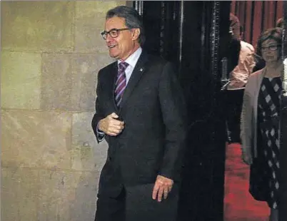  ?? ACN ?? El presidente de la Generalita­t en funciones, Artur Mas, ayer en el Parlament