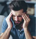  ??  ?? One in 12 men suffer from migraines