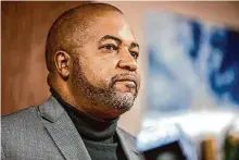  ?? Brontë Wittpenn/The Chronicle ?? Oakland Police Chief LeRonne Armstrong says vague informatio­n was used as evidence that led to his being placed on leave.