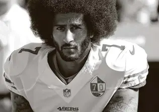  ?? Ted S. Warren / Associated Press ?? Seattle chose not to sign Colin Kaepernick as a backup quarterbac­k because he was viewed as a starter, a move coach Pete Carroll regrets.