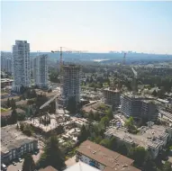  ?? DARRYL DYCK / THE CANADIAN PRESS FILES ?? With mortgage rates still high, some condo developers in the Vancouver area are struggling to generate enough early interest in projects to get them built.