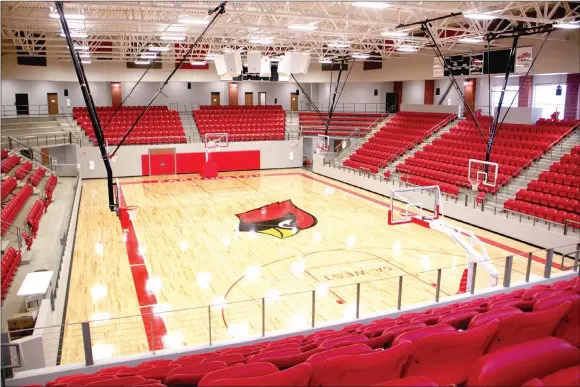  ?? LYNN KUTTER ENTERPRISE-LEADER ?? Farmington will begin 5A West basketball competitio­n in their new Cardinal Arena against Greenbrier at 5 p.m. on Friday.