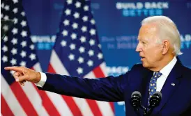  ??  ?? Joe Biden: “I understand the national security and intelligen­ce issues. That’s what I’ve done my whole life. Trump has no notion of it. None.”