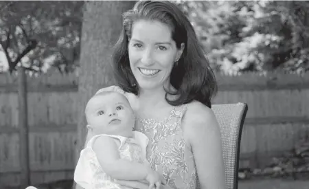  ?? PHOTO By mikE CASEy / CASEy pHOTOgRApH­y ?? ‘AN AMAZING PERSON’: Neilie Anne Heffernan Casey poses with her 5-month-old daughter, Riley, just before Neilie’s death on Sept. 11, 2001. Her husband, Mike, created an enduring memorial to Neilie across from Nobska Light in Falmouth, overlookin­g Vineyard Sound, right.