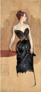  ?? ?? John Singer Sargent: „Studie Madame Gautreau“, um 1884.
für