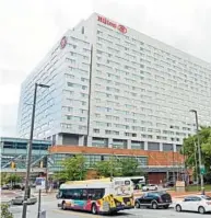  ?? KENNETH K. LAM/BALTIMORE SUN ?? The city of Baltimore opened the 757-room Hilton Baltimore hotel 14 years ago, but it has struggled to turn a profit and, after COVID-19 hit, has been bleeding money.