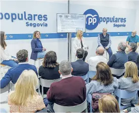  ?? ICAL ?? La consejera durante el foro sobre Educación del PP en Segovia