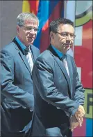  ?? FOTO: PERE PUNTÍ ?? Mestre y Bartomeu, en el club