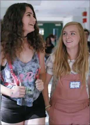  ??  ?? Emily Robinson as Olivia and Elsie Fisher as Kayla Day in Eighth Grade.
