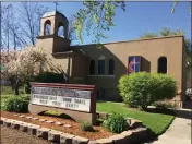  ?? DAVID STAATS — IDAHO STATESMAN/TNS ?? Collister United Methodist Church during the early days of the pandemic in 2020. Two houses for low-income tenants will be built on church grounds.