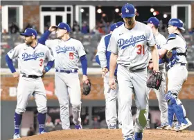  ?? WALLY SKALIJ/LOS ANGELES TIMES ?? Max Scherzer and the Dodgers hope a return to LA is what they need to turn things around in the NLCS. The Dodgers trail the Braves 2-0.