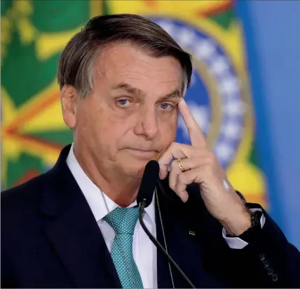  ?? ?? Jair Bolsonaro causou indignação por relacionar falsamente a vacina da Covid-19 com aumento de casos de sida