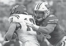  ?? MARK HOFFMAN / MILWAUKEE JOURNAL SENTINEL ?? Wisconsin linebacker Nick Herbig says of the Illinois game Saturday: “I just hope you guys are there to see it.”