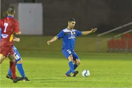  ??  ?? IN DOUBT: An ankle complaint could rule South West Queensland Thunder defender Keagan Sheridan out of tonight’s clash with the Brisbane Strikers.