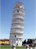  ??  ?? Slanted: The Tower of Pisa