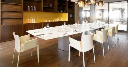  ??  ?? Each Adler dining table is individual­ly made with a combinatio­n of innovative modern design, artistic styling, sophistica­tion and practicali­ty.