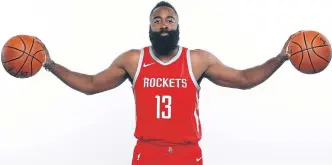  ??  ?? Last season MVP James Harden of the Houston Rockets.