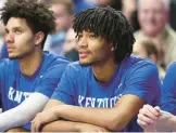  ?? GETTY FILE ?? NBA draft prospect Shaedon Sharpe was the top college recruit in the Class of 2022 and enrolled at Kentucky in January. But he never played for the Wildcats.