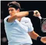  ??  ?? HOT STREAK Argentina star Del Potro is on a roll