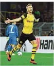  ?? MEISSNER/AP ?? Dortmunds Marco Reus bereitete gegen den 1. FC Nürnberg ein Tor vor und traf zweimal selbst.FOTO: