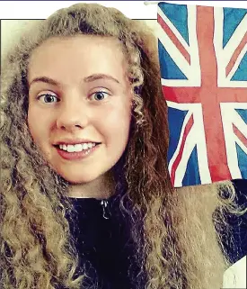  ??  ?? Save our independen­ce: Teenager Freya Laidlow-Petersen
