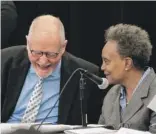  ?? ?? Paul Vallas and Mayor Lori Lightfoot.