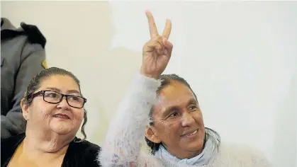  ?? GERARDO DELL ORO ?? Detenida. Milagro Sala durante uno de los juicios en su contra. Analizarán su caso en EE.UU.