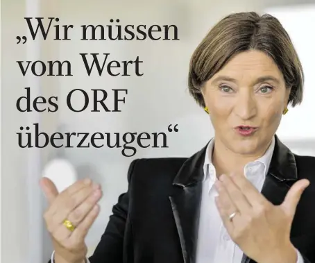  ?? BILD: SN/APA/NEUBAUER ?? Lisa Totzauer gilt als aussichtsr­eiche Kandidatin, sollte der ORF einen Vierervors­tand bekommen.