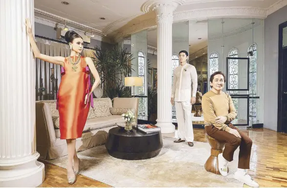  ?? Photo courtesy of TATLER by PATRICK DIOKNO ?? Top creative: Cabral, now a pillar in the fashion industry, with his creations.