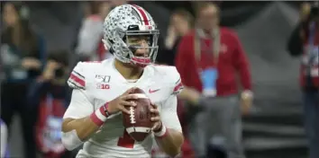  ?? Associated Press ?? Ohio State quarterbac­k Justin Fields was one of several players who called on the Big Ten to reconsider playing the 2020 season.
