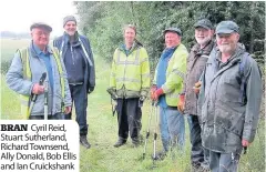  ??  ?? BRAN Cyril Reid, Stuart Sutherland, Richard Townsend, Ally Donald, Bob Ellis and Ian Cruickshan­k