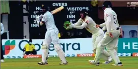  ?? SKY SPORTS ?? Crazy scenes: (from top) Shanaka sweeps on to Bairstow’s heel and is caught by Buttler; and Embuldeniy­a is run out