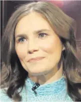  ??  ?? Amanda Knox stunned chat show presenter Ray D’Arcy by singing a chorus from the song Come Out Ye Black And Tans