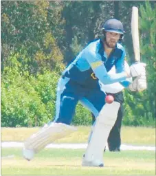  ?? Photo / Supplied ?? Drew Brierley, who scored 66 runs for Generation Homes Lake Taupo¯ Cricket Club Premiers last Saturday.