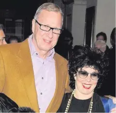  ??  ?? Happy couple: Ruby Wax with her husband of 28 years, Ed Bye