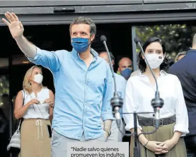  ?? Foto: Efe ?? Pablo Casado e Isabel Díaz Ayu